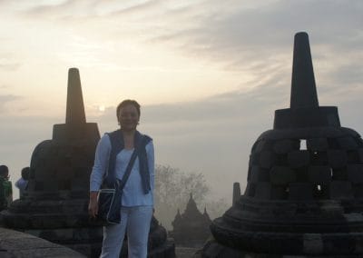 Site irréel de Borobudur Java