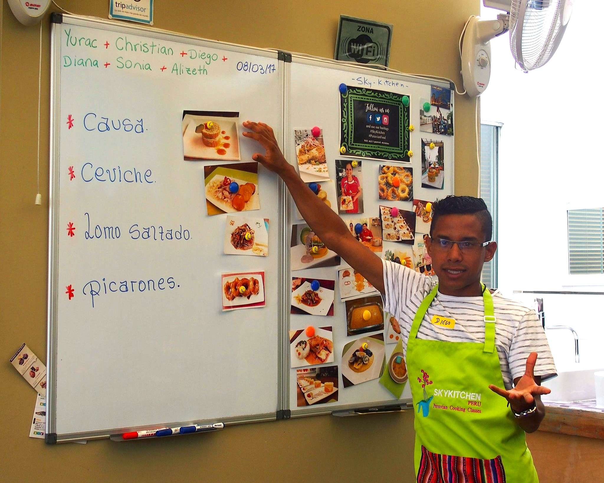 Cours cuisine SkyKitchen Lima Perou